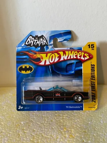 Carrinho Hotwheels TV Batmobile 2007 Batman Batmóvel Novo 1:64 Hot Wheels Temático