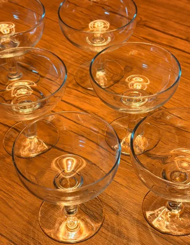conjunto de taças para licor ou sobremesa vintage