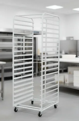 02 Carrinhos para pães com bandejas