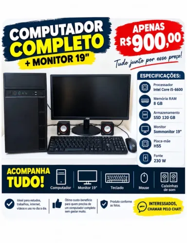 Oportunidade! Computador completo!