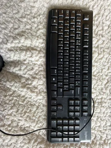 Teclado com fio de trabalho Logitech