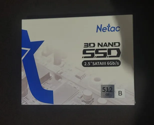 SSD Netac 512GB SATA III 6Gb/s - Novo Lacrado (Cor Preta)