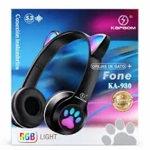 Fone de Ouvido Gatinho Orelha Novo