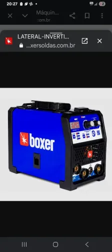 Maqu de solda mig sem gas boxer o