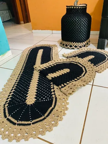 Vendo jogo de cozinha de croche