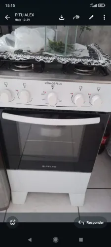 FOGÃO elétrico 4 "B ( pouco tempo de uso)