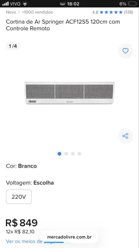 Cortina de ar springer