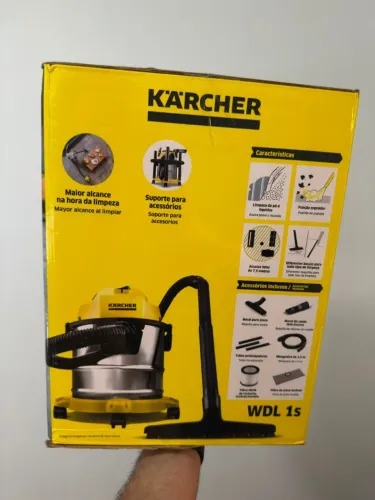 ASPIRADOR PÓ E ÁGUA KARCHER WDL 1S 220V NOVO LACRADO