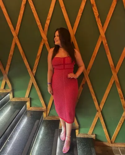 vestido midi pink/vermelho festa para venda são luís