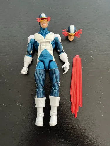 Ciclope X-Factor azul e branco - Marvel Legends Cyclops