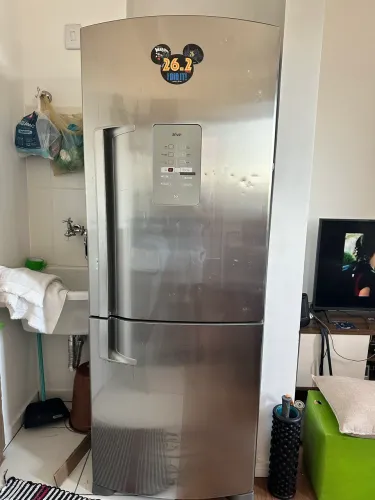 Geladeira inox active inverse Brastemp