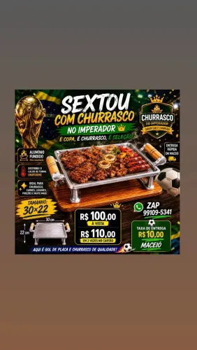 Chapa Rechaud de Alumínio Fundido 