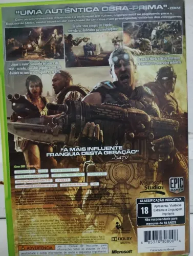 Gears of war 3 original em ótimo estado