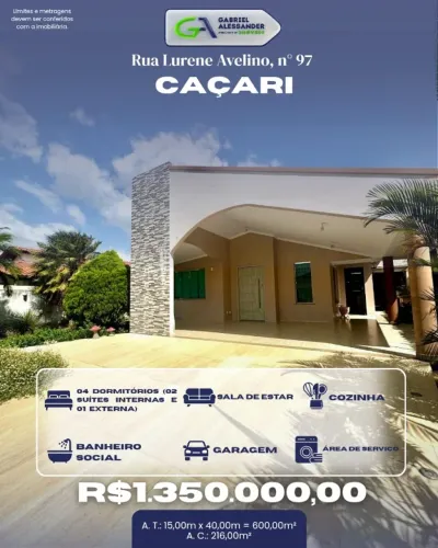 Rua Lurene Avelino, nº 97, Caçari