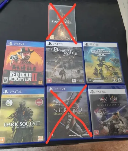 Jogos PS4/ PS5 em ótimo estado. Apenas retirada.