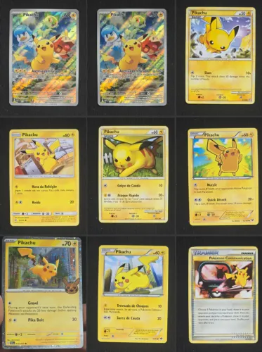 Cartas Pikachu de varias colções - Pokemon TCG