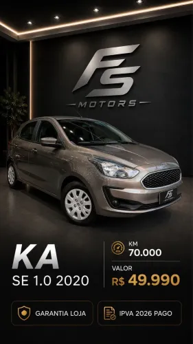 Ford KA 1.0 Se/se Plus Tivct Flex 5P 2020
