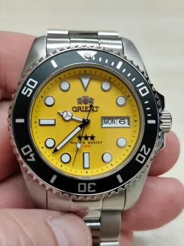 Orient Submariner 42mm Amarelo Novíssimo com Caixa