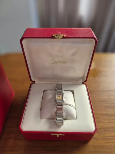Cartier Tank Française Small Steel Pink Shell