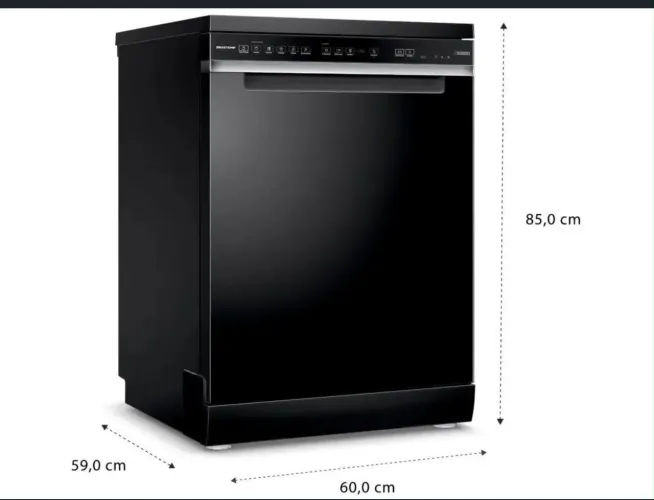 Lava-louças Brastemp de Embutir 15 Serviços BLF61AE Preta
