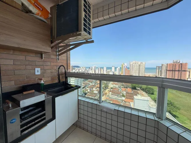 Apartamento à venda na Guilhermina, Praia Grande, com vista para o mar!