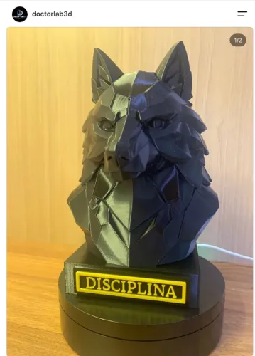 Estátua Lobo Disciplina ou Kit