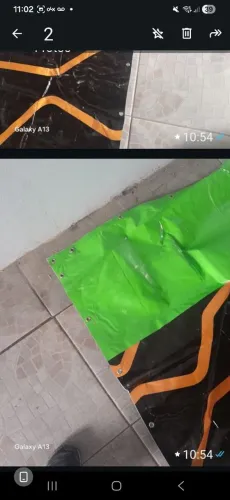 Venda de lonas de autidor com ilhoes um lado preto o outro com propaganda  3,20 por 9