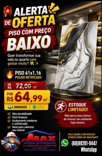 Piso Rochamax 61x1.16 polido 