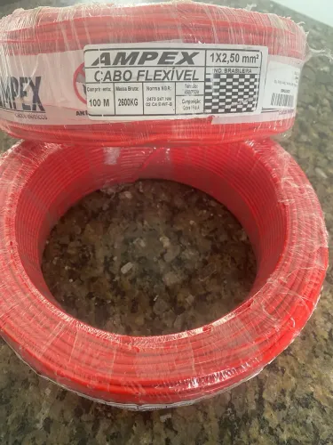 Fio cobre 2.5mm anti chama flexível