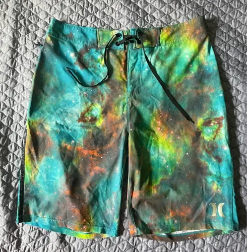 Short pscina/praia Hurley Estampa galáxia Tam 28