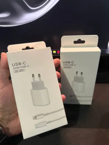 Carregador para iPhone 20W USB-C + Cabo Lightning - Carga Rápida