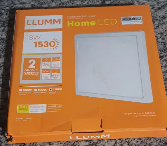 Luminária LED sobrepor 18 W
