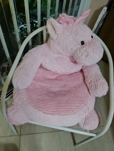 Cadeira de Pelúcia Rosa Unicórnio Kelly Toy
