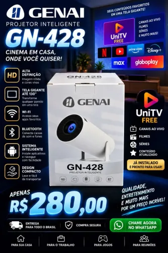 Projetor Genai c/ Liberador de canais 