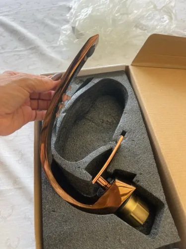 Torneira Banheiro Lavabo Monocomando Rose Gold