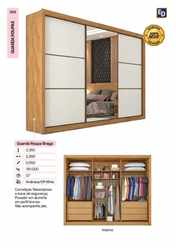 Guarda roupa usado