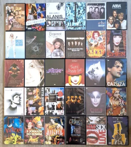 Novos DVDs Originais por 15,00 Cada - Musicais Nacionais e Internacionais
