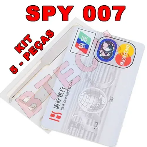 KIT LOCK PICK SPY CARD Hobby