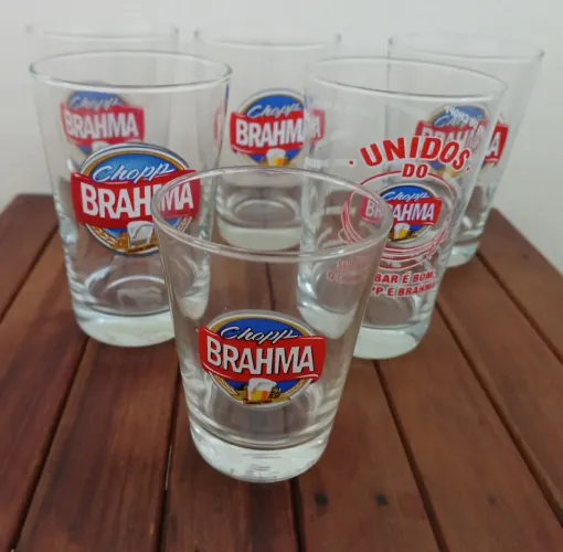 Conjunto 6 Calderetas - Copos - Chopp Brahma