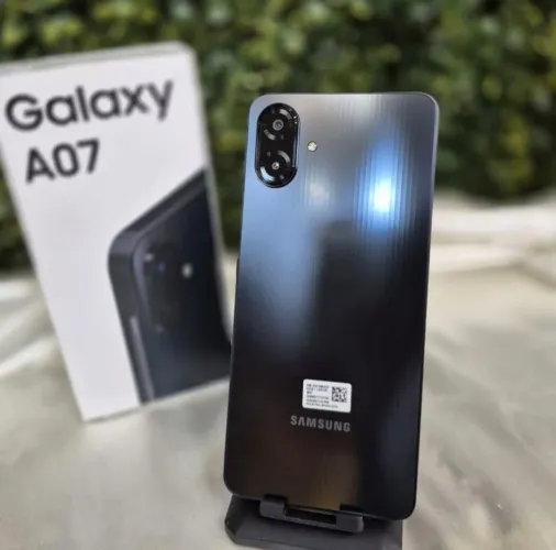 telefone Lançamento- Samsung A07 256/8 (4G) Preto + Nacional