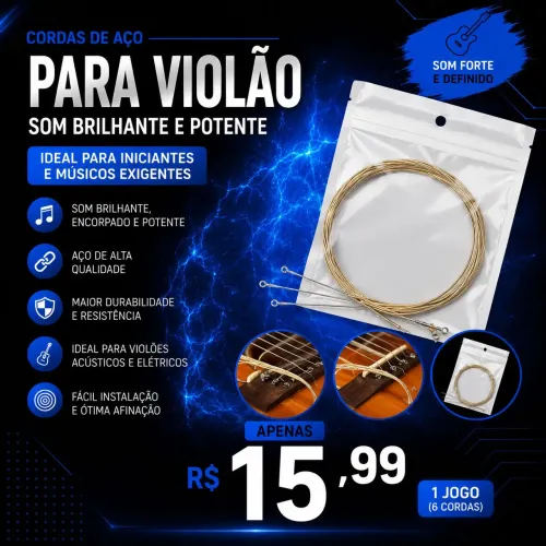 Cordas de aço para violão