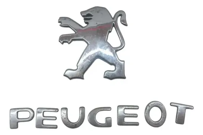 Emblema Tampa Traseira Porta Malas Peugeot 307 2005 2006 Prateado