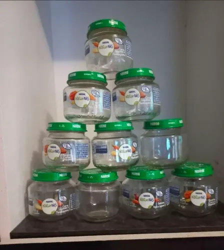 Potes de papinha para artesanato 