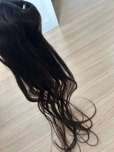 Cabelo humano (50/55cm) 3 telas
