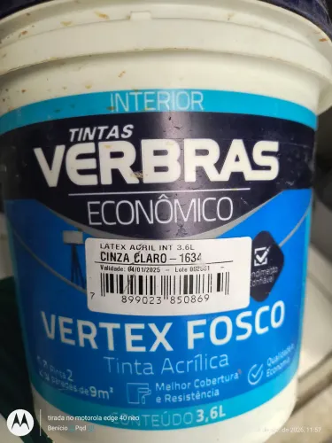 TINTAS SEMI BRILHO Cinza Neutro e Cinza claro 