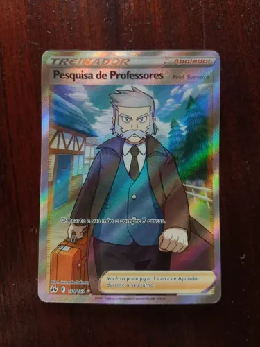 Carta pokémon pesquisa de professores
