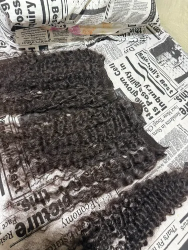 Cabelo humano cacheado indiano