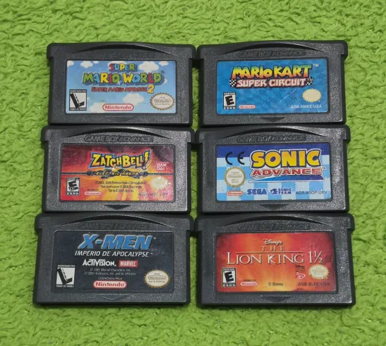 GBA | LOTE 6 JOGOS ORIGINAIS | ACEITO OLX PAY