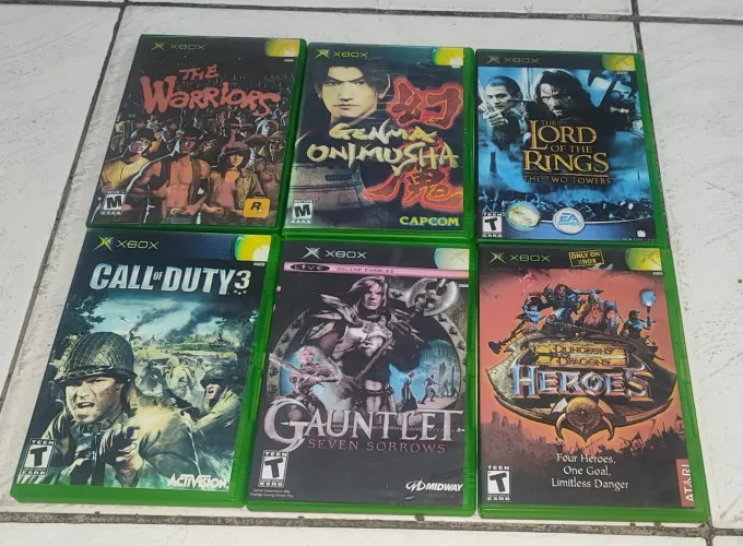 Lote 3 jogos Xbox classic desbloqueado 