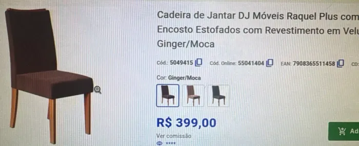 Kit 4 Cadeiras de jantar - no precinho